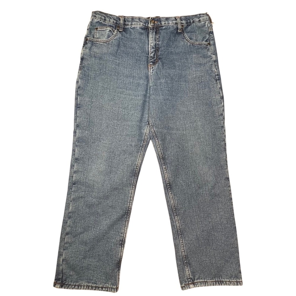 Red‎ Head Men's Fleece Lined Jeans Blue Straight Leg Size 38x30